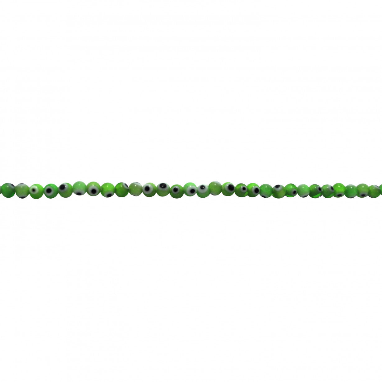 Green Evil Eye Beads 10mm