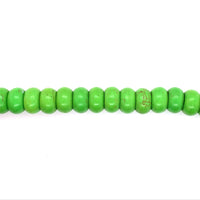 Green Synthetic Turquoise Rondelle Beads 12mm