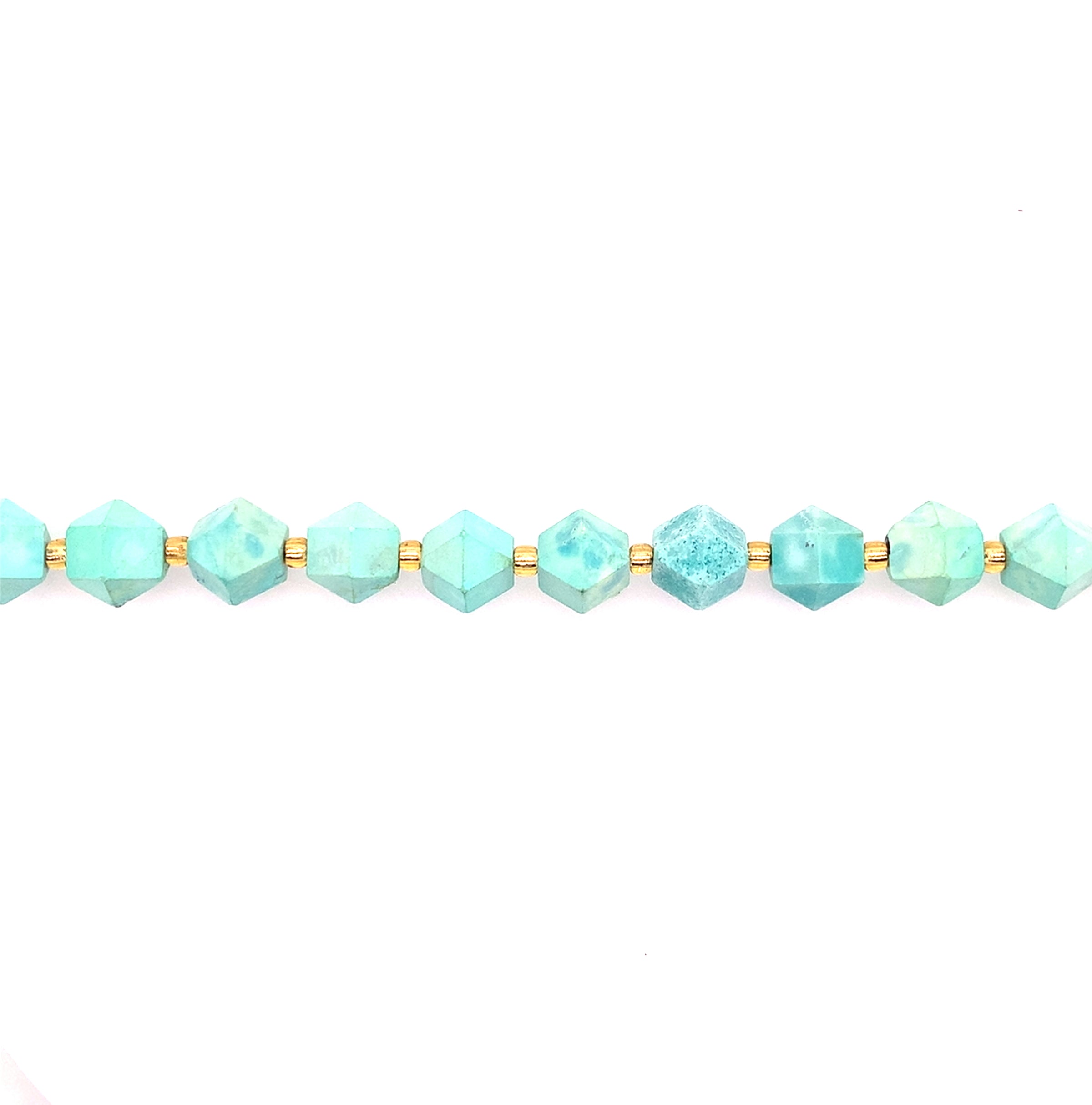 Green Turquoise Bioyramid Beads