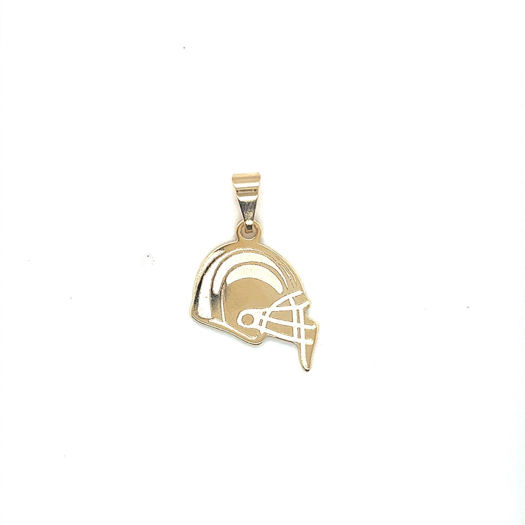 Helmet Pendant 23mm - Gold Filled