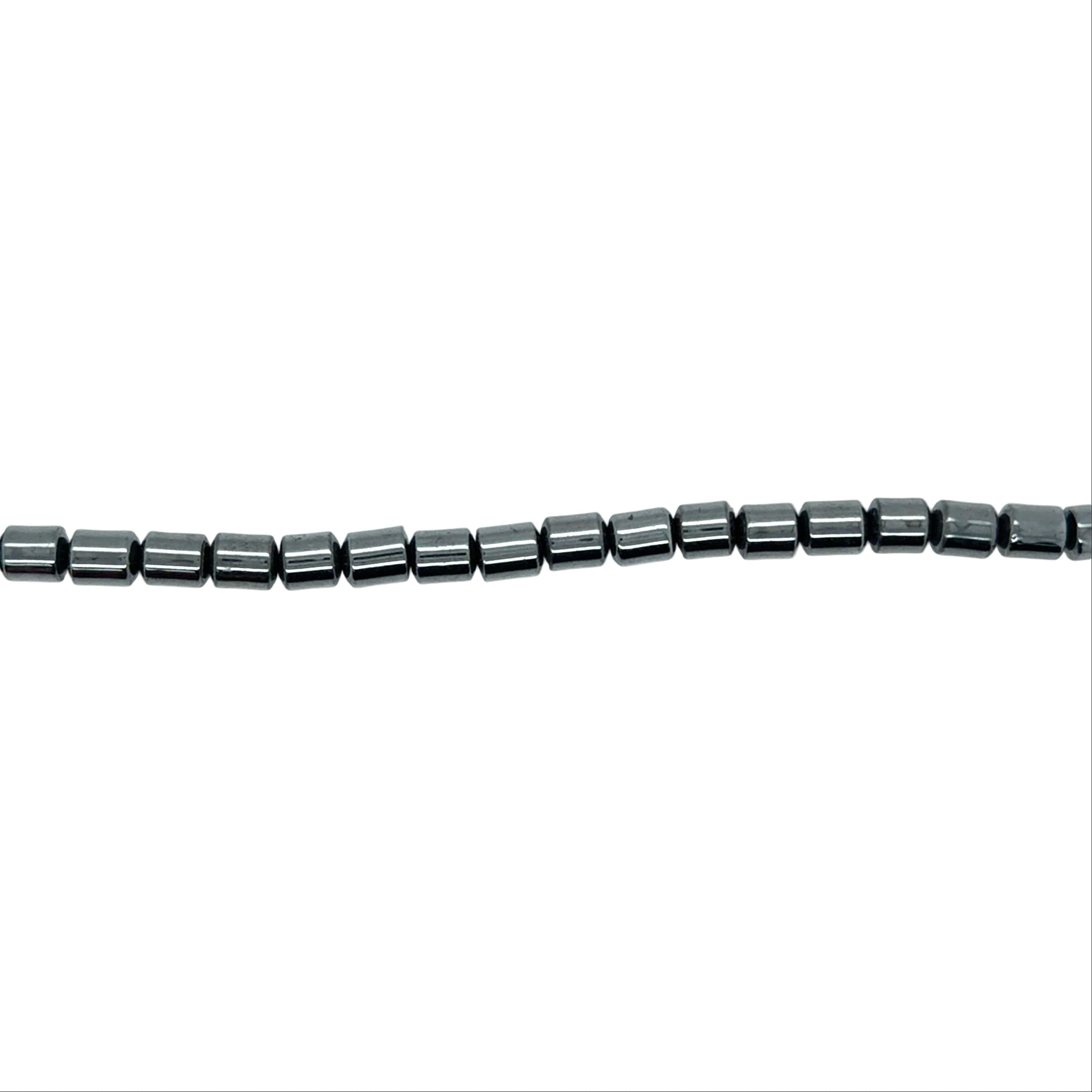 Hematite Column Beads 6mm