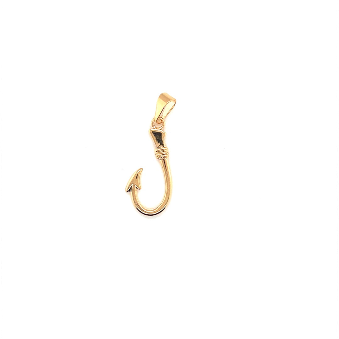 Hook Charm 28mm - Gold Filled