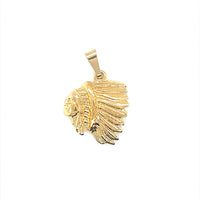 Indian Pendant 21mm - Gold Filled