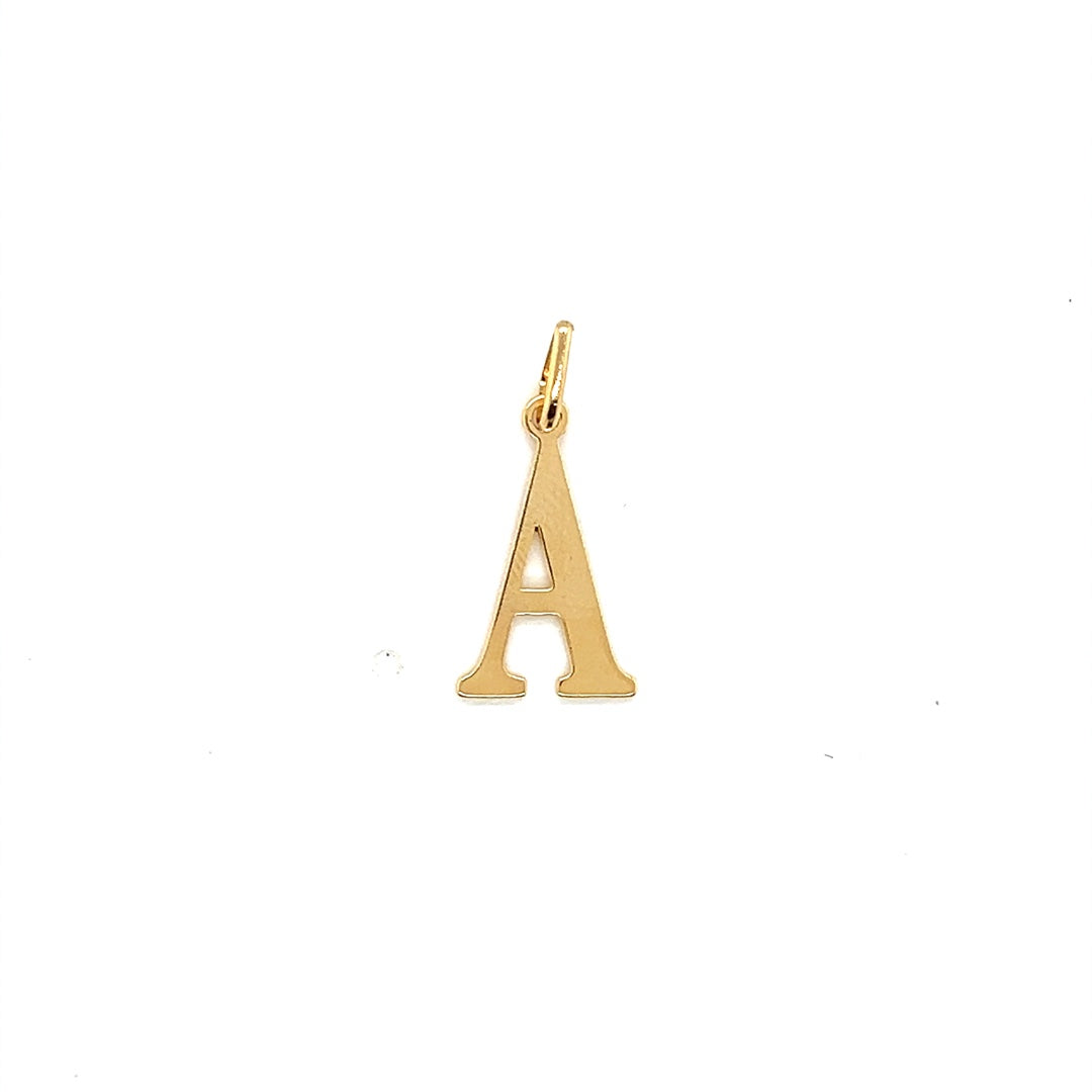 Initial Pendant 18.5mm - Gold Filled