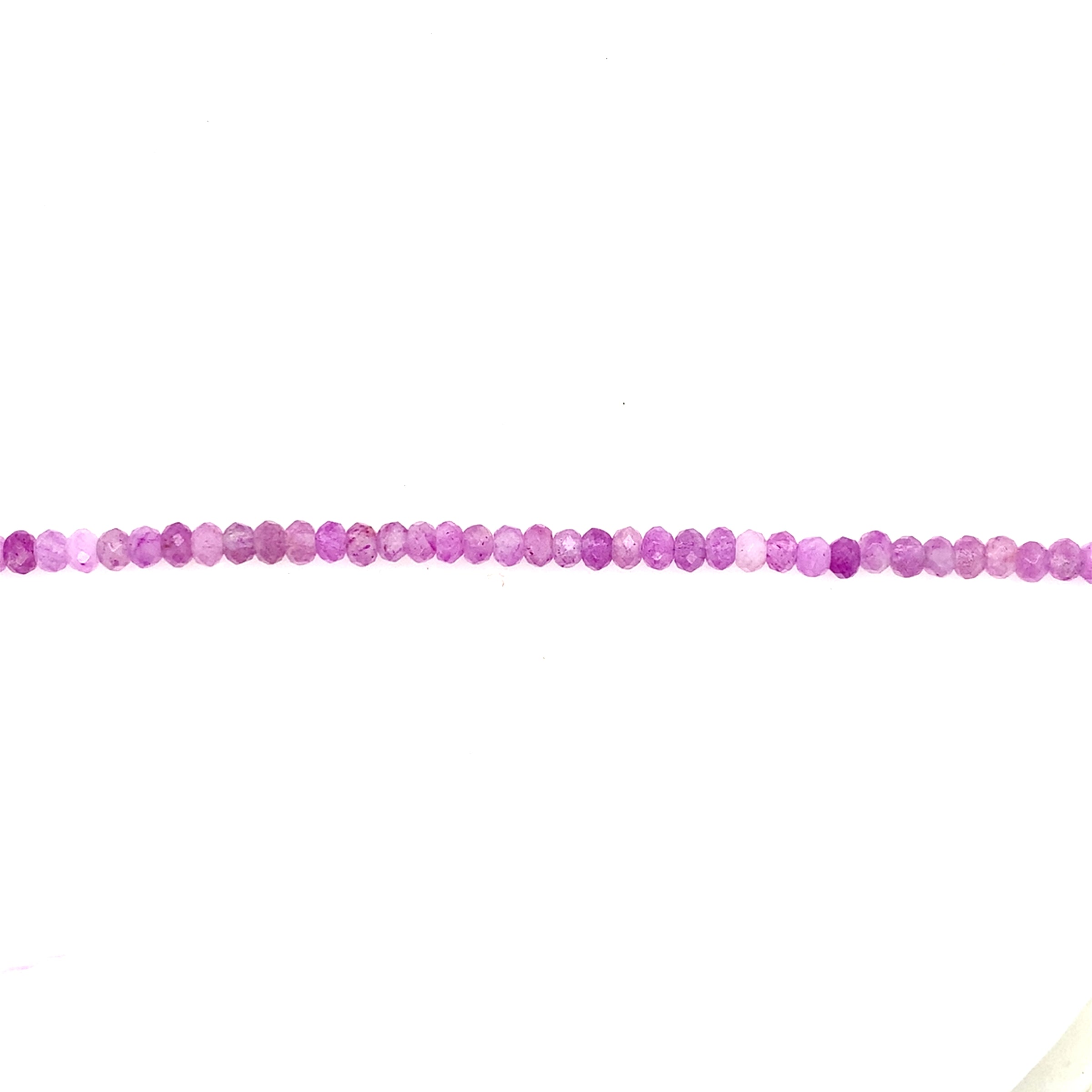 Lilac Jade Faceted Rondelle Beads 4mm