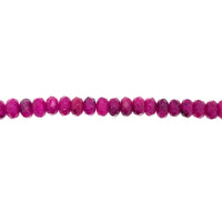Magenta Jade Faceted Rondelle Beads 8mm