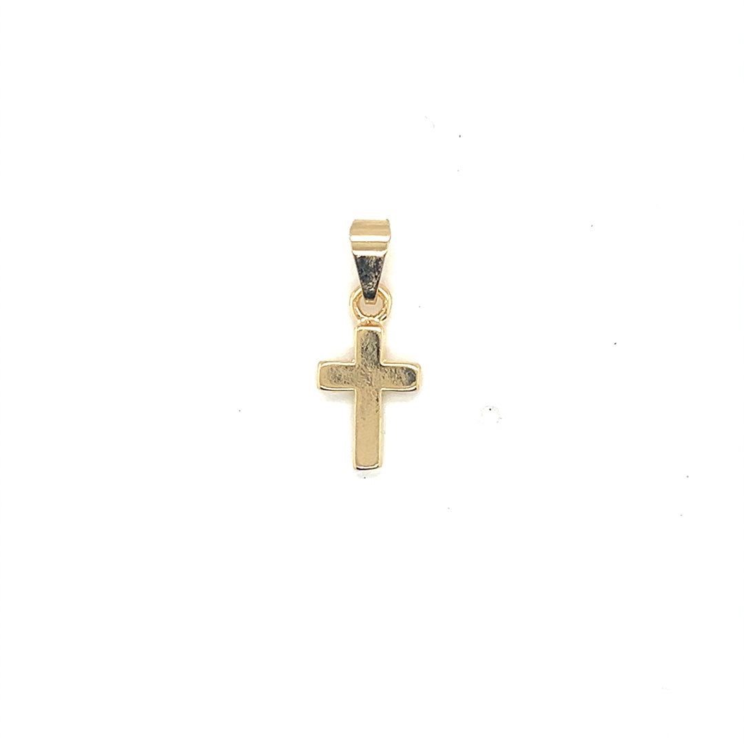 Mini Cross Pendant 16mm - Gold Filled