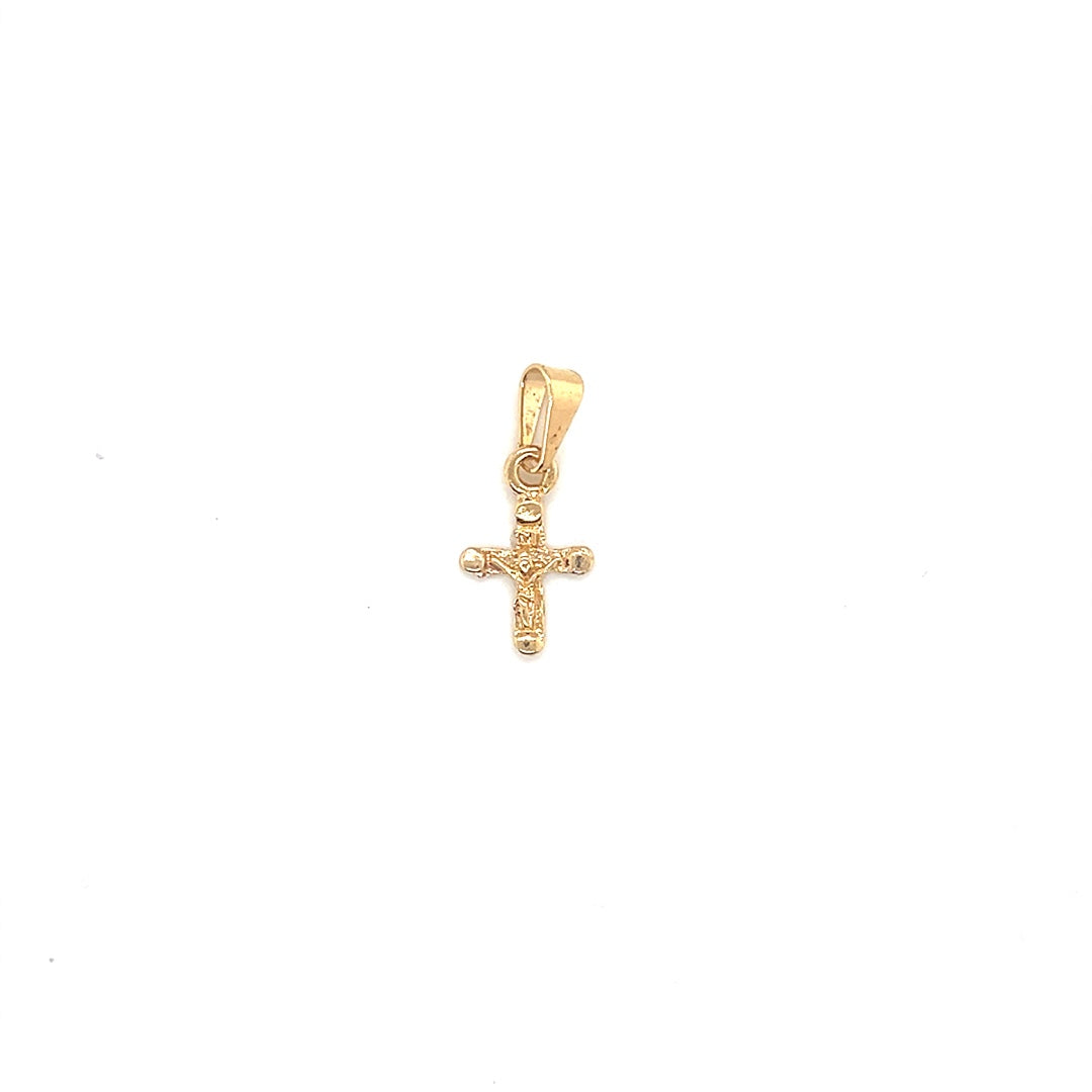 Mini Crucifix Pendant 9.5mm - Gold Filled