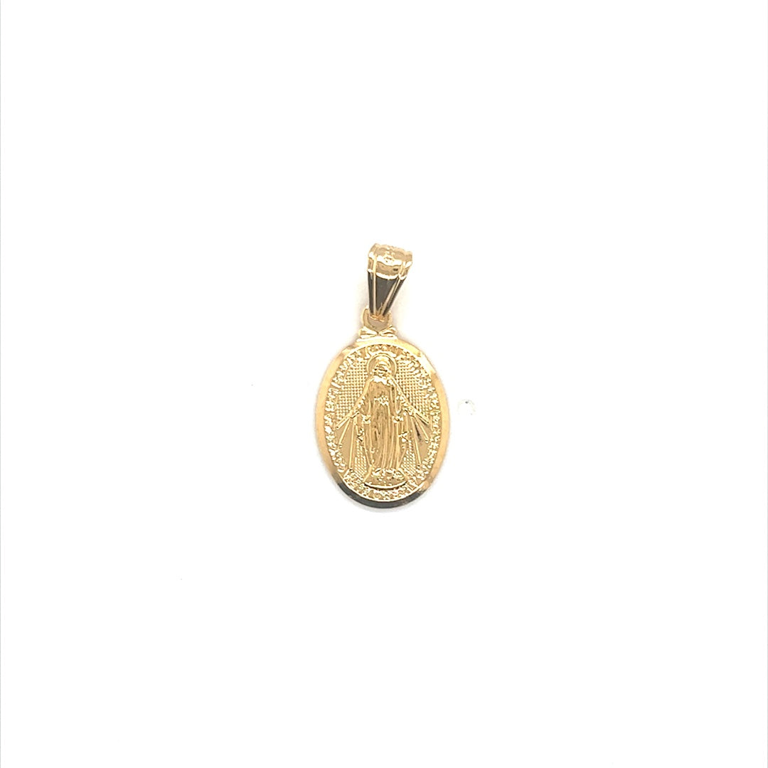 Miraculous Medal Pendant - Gold Filled