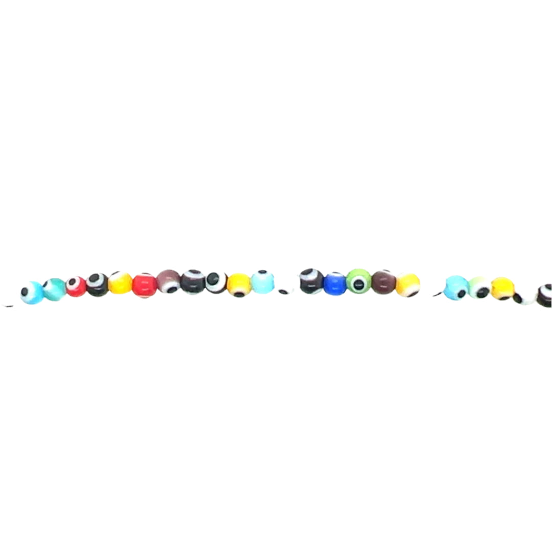 Multicolor Evil Eye Beads 12mm