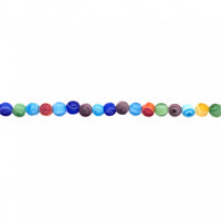Multicolor Millefiori Evil Eye Swirl Beads