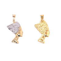 Nefertiti Pendant 26mm - Gold Filled