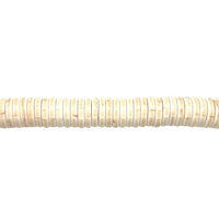 Off-White Synthetic Turquoise Rondelle Beads 4mm
