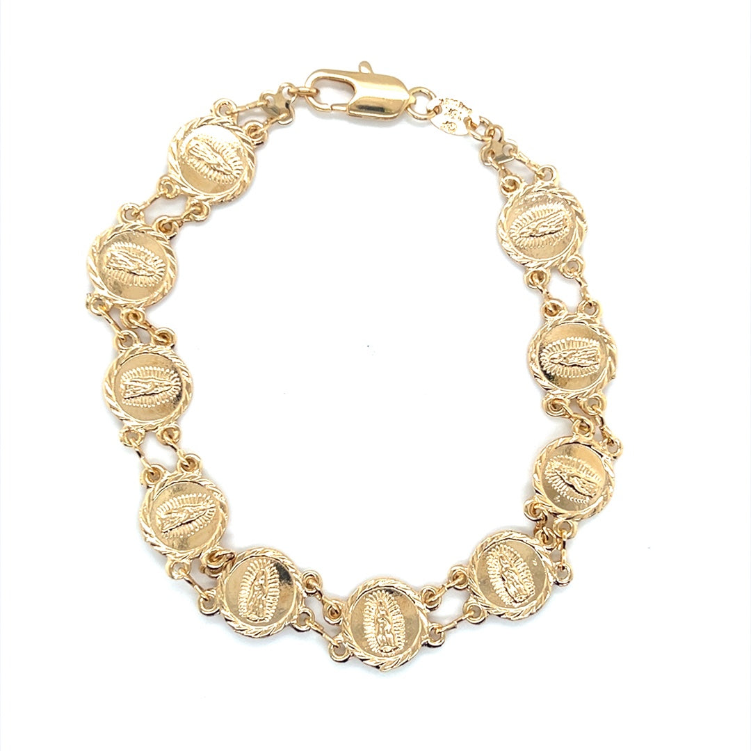Our Lady of Guadalupe Bracelet 11mm - Gold Filled