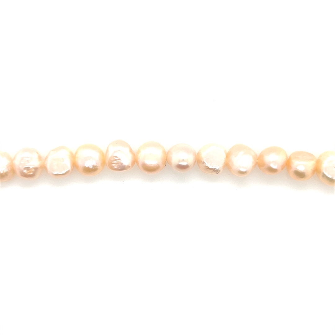 Peach Baroque Freshwater Pearls 9mm
