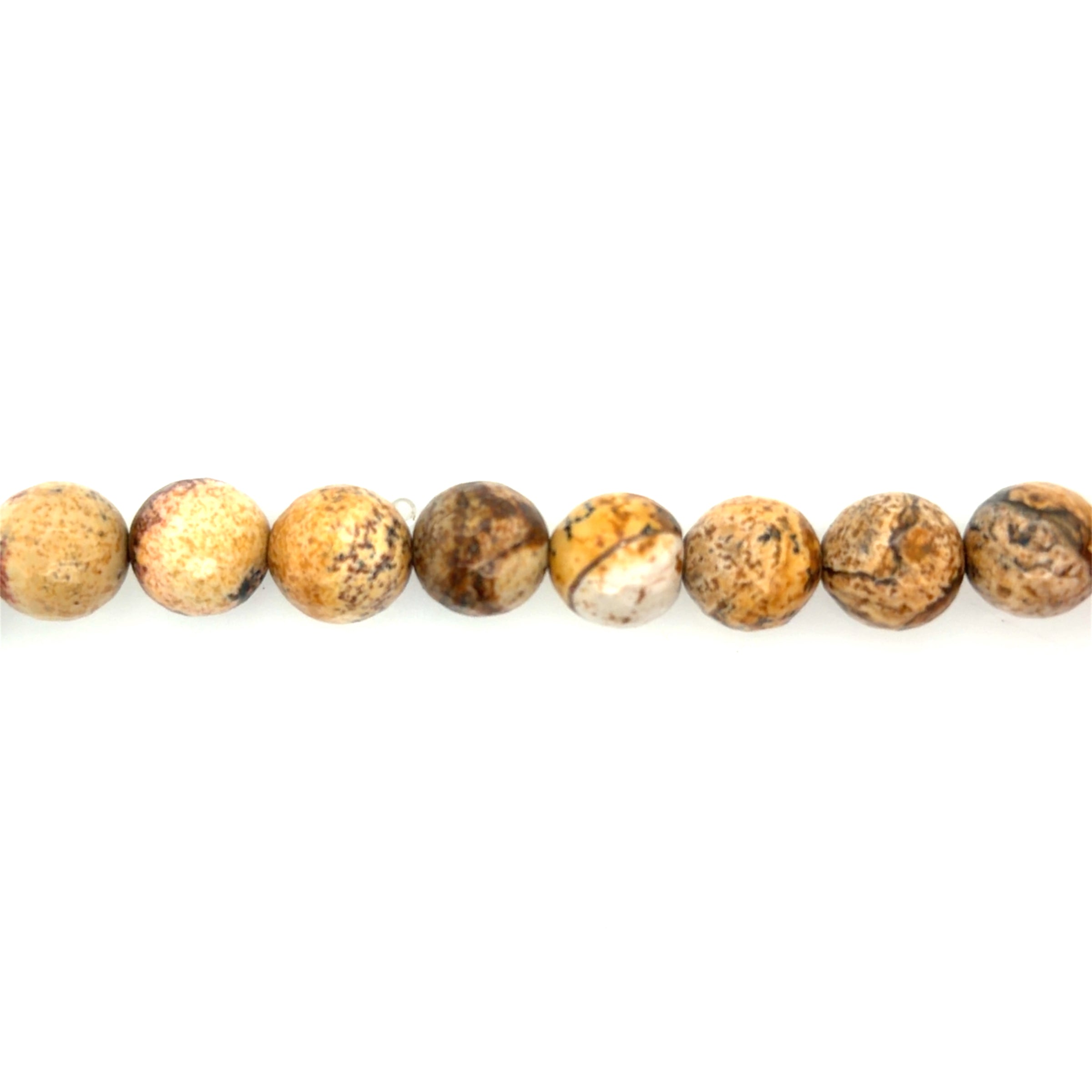 Picture Jasper Faceted Beads 10mm