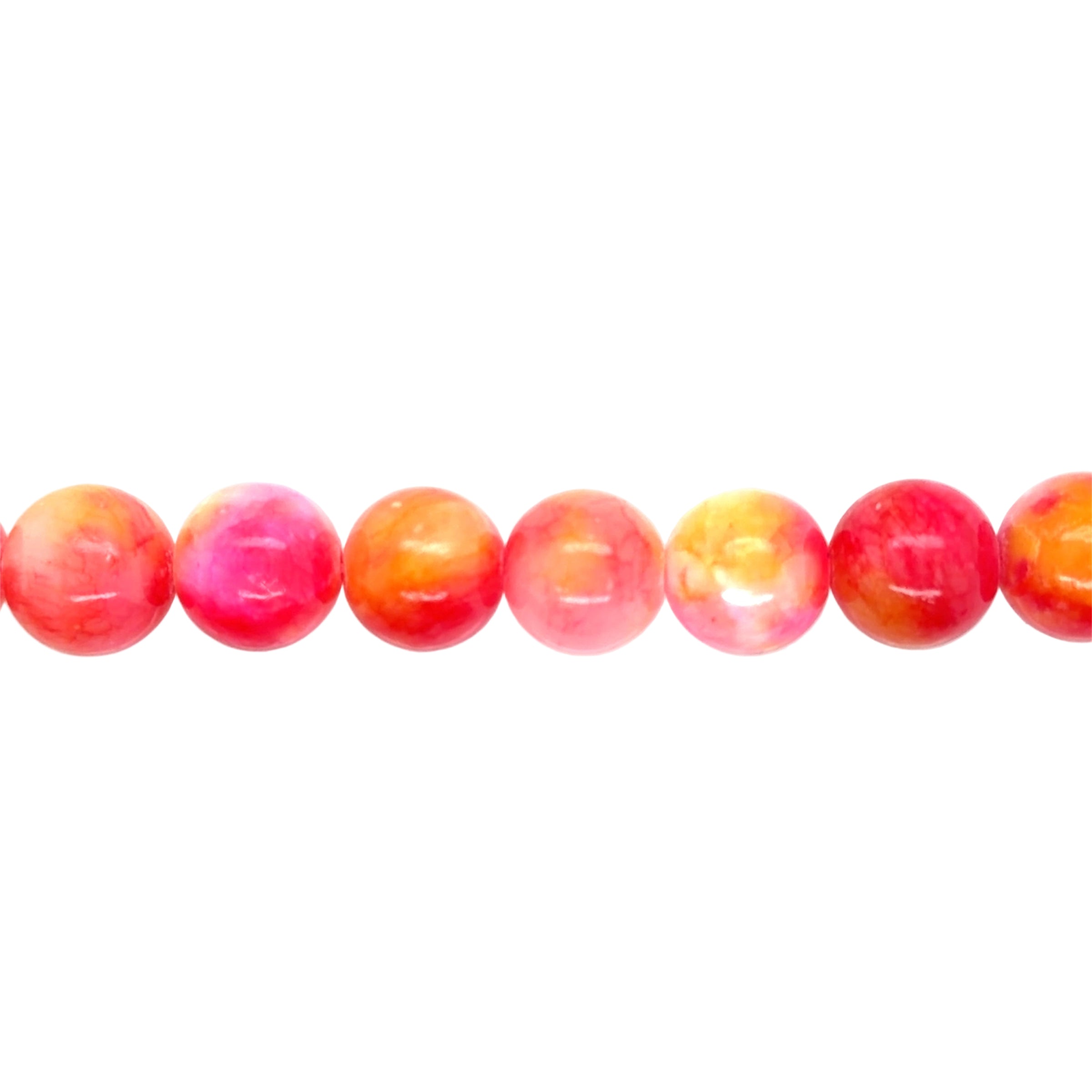 Pink Melody Mashan Jade Beads