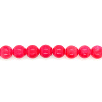 Pink Punch Mashan Jade Beads