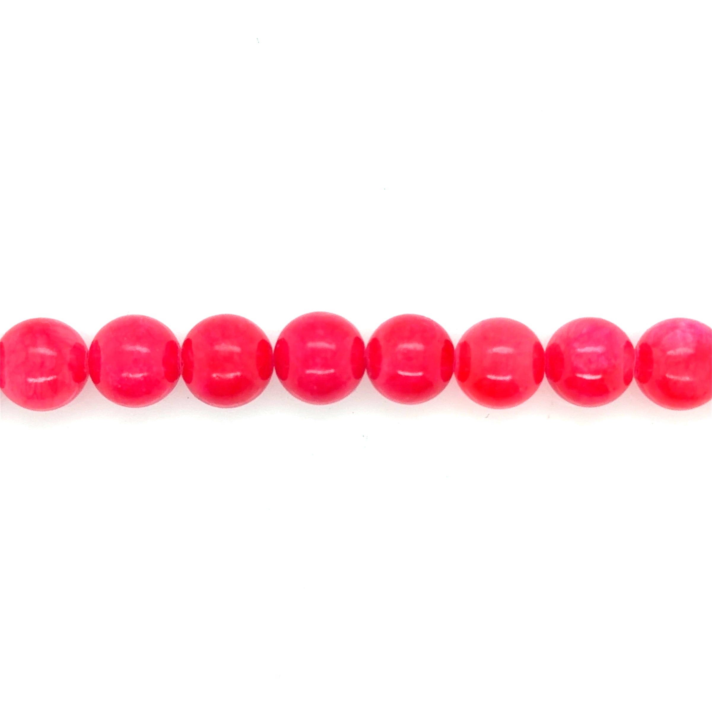Pink Punch Mashan Jade Beads