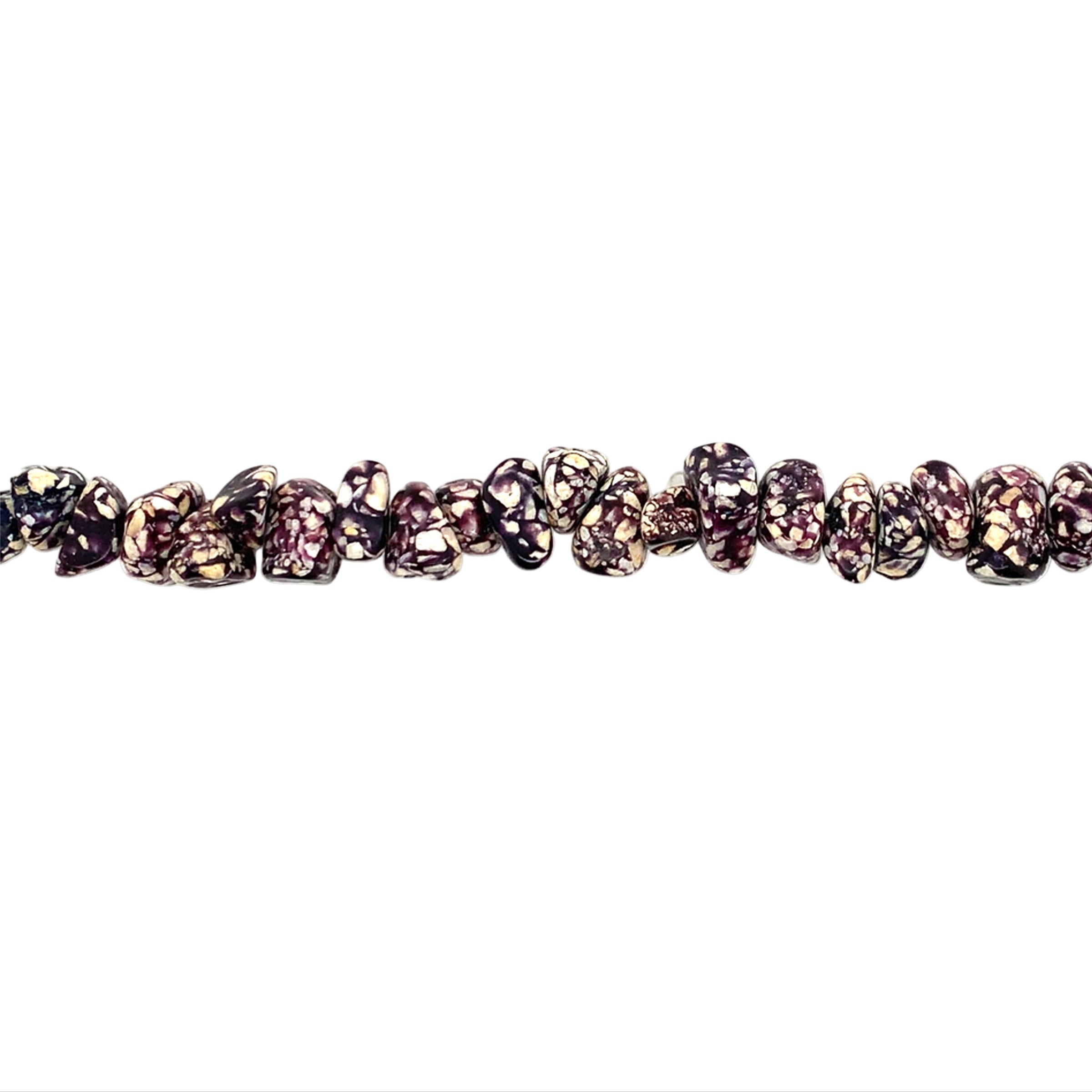 Plum Brown Jasper Chip Beads