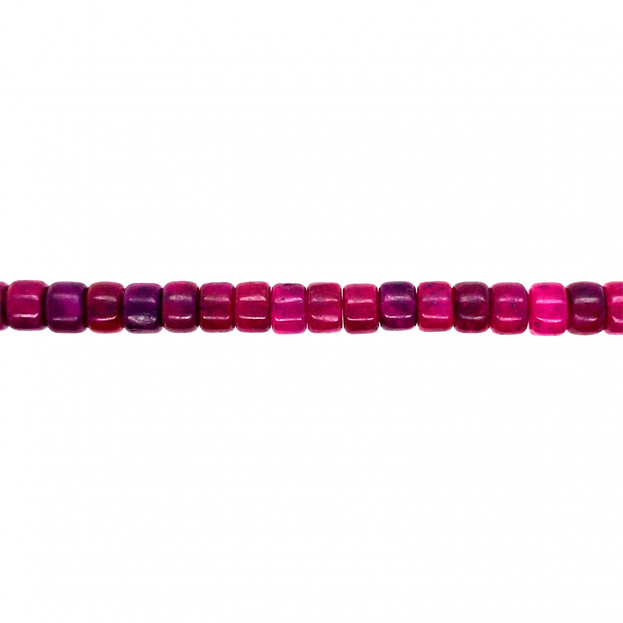 Purple Glass Rondelle Beads 10mm