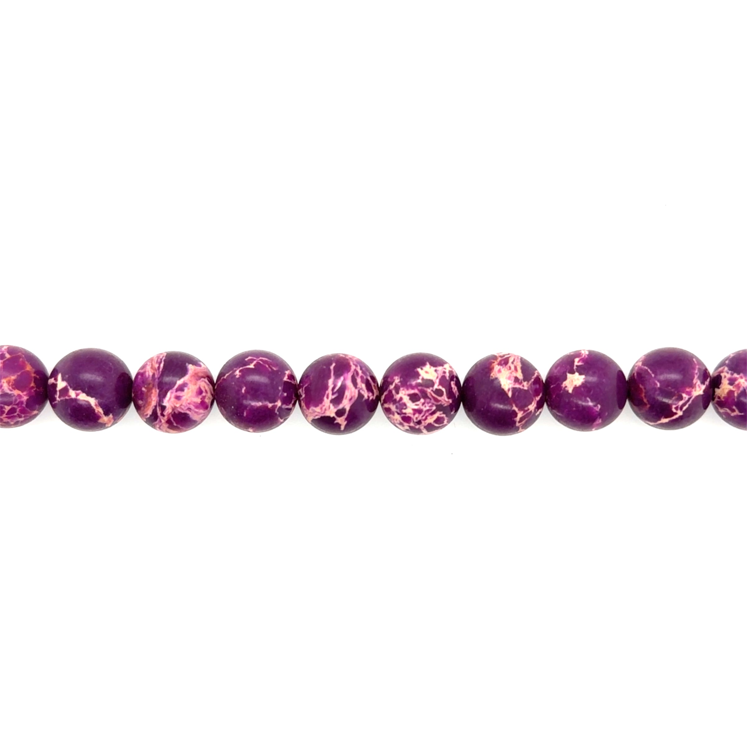 Purple Imperial Jasper Beads 10mm
