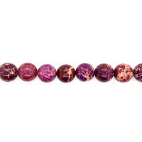 Purple Impression Jasper Beads