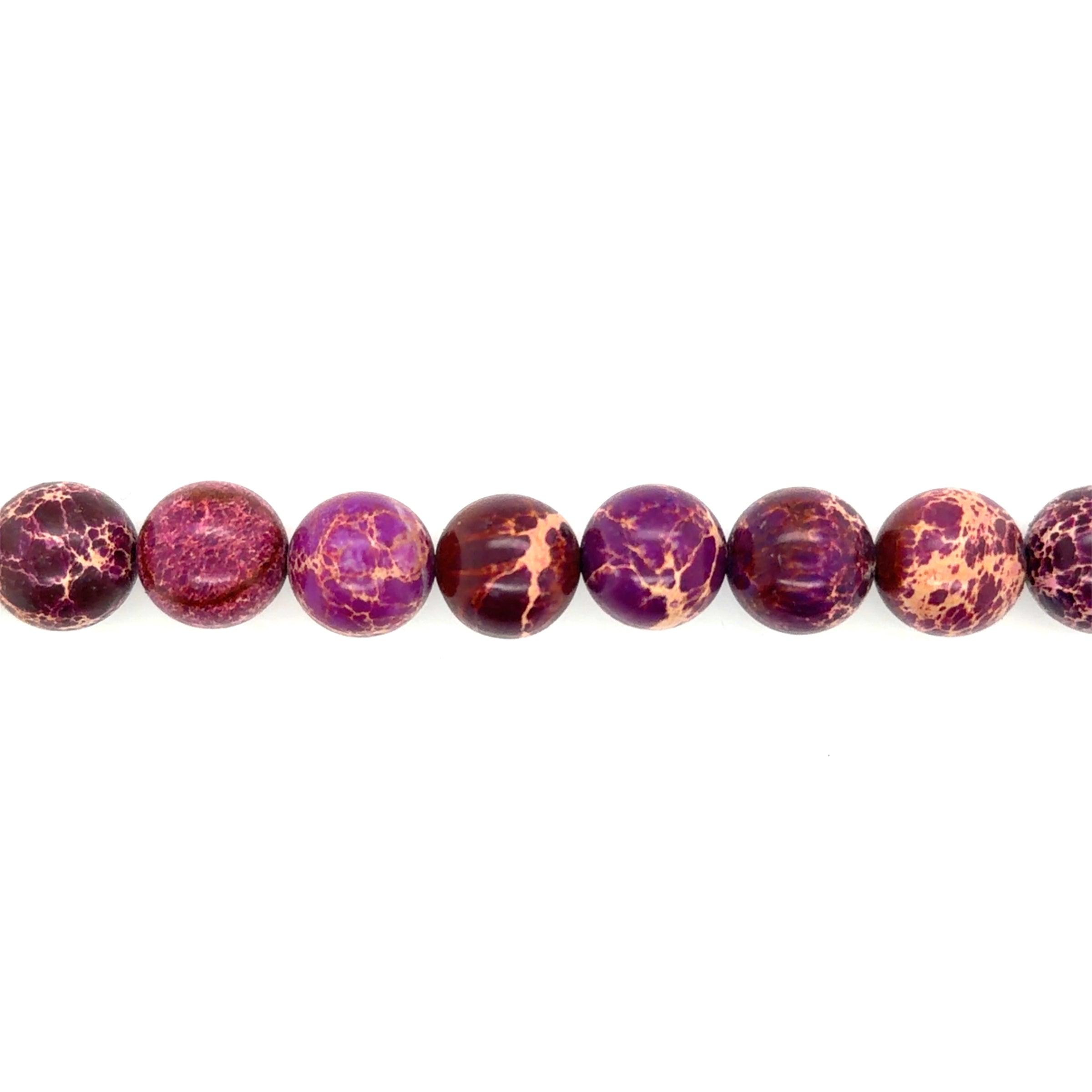 Purple Impression Jasper Beads