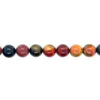 Red Picasso Jasper Beads 12mm