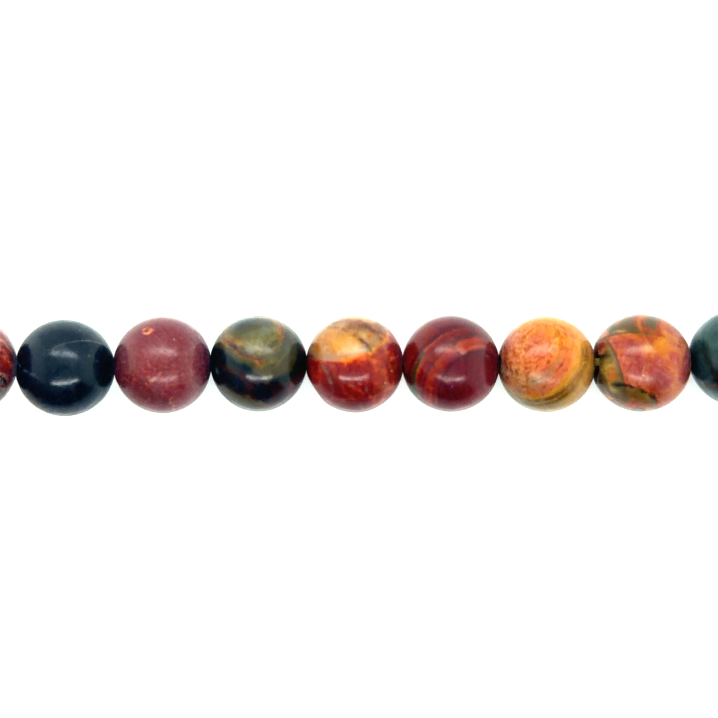 Red Picasso Jasper Beads 12mm