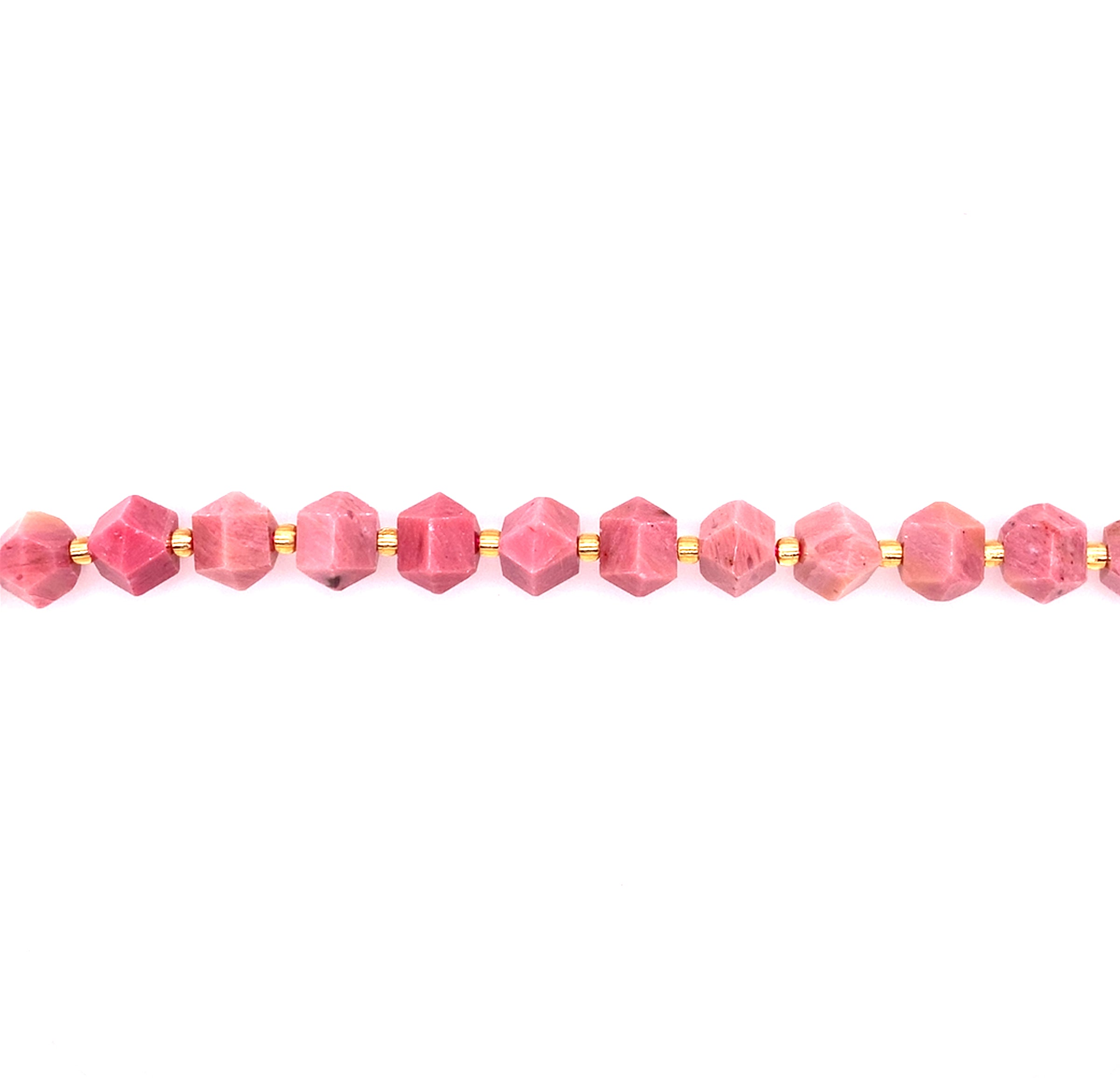 Rhodonite Bioyramid Beads