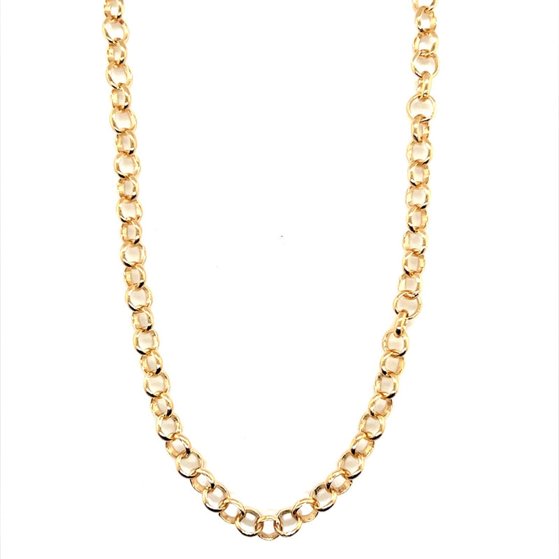  Rolo Chain with Bolt Ring Clasp 5mm - Gold Filled