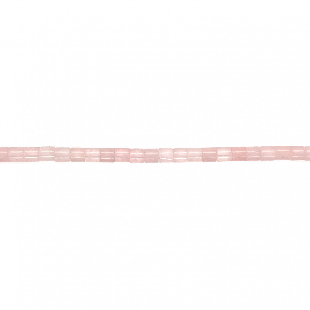 Rose Quartz Tube Beads
