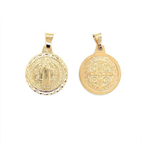 Saint Benedict Pendant 22mm - Gold Filled