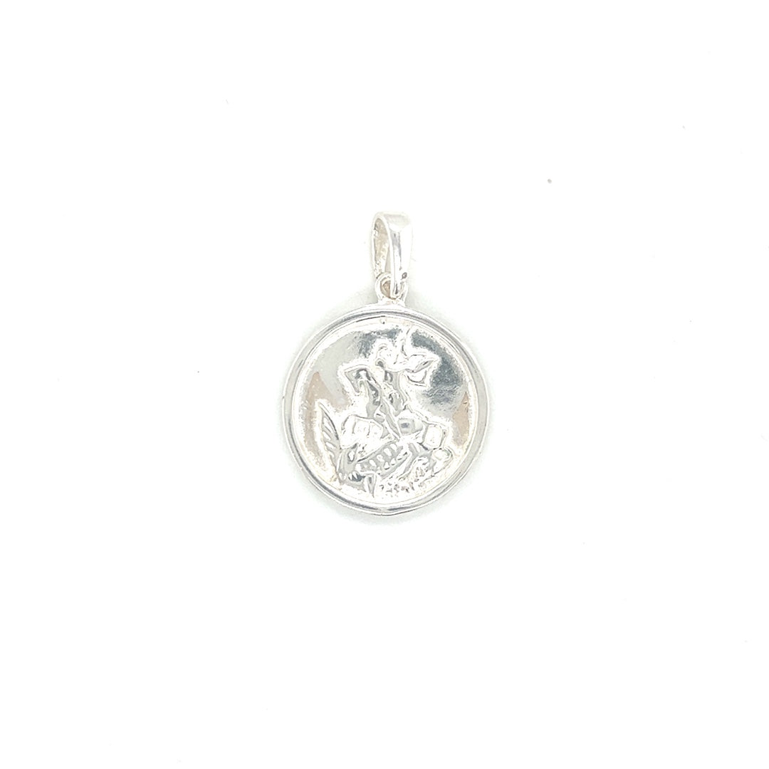 Saint Michael the Archangel Pendant 20mm - Sterling Silver