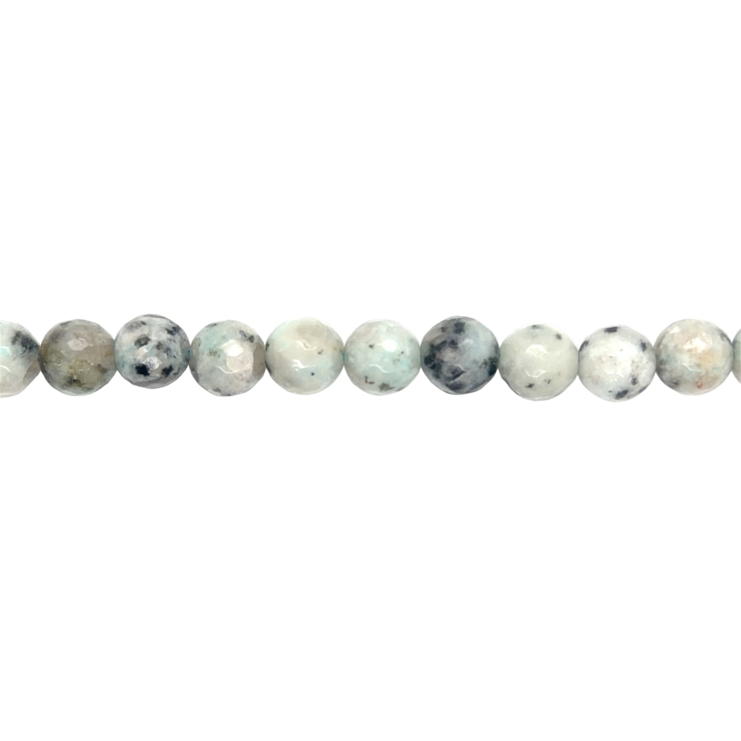 Sesame Jasper Faceted Beads 8mm