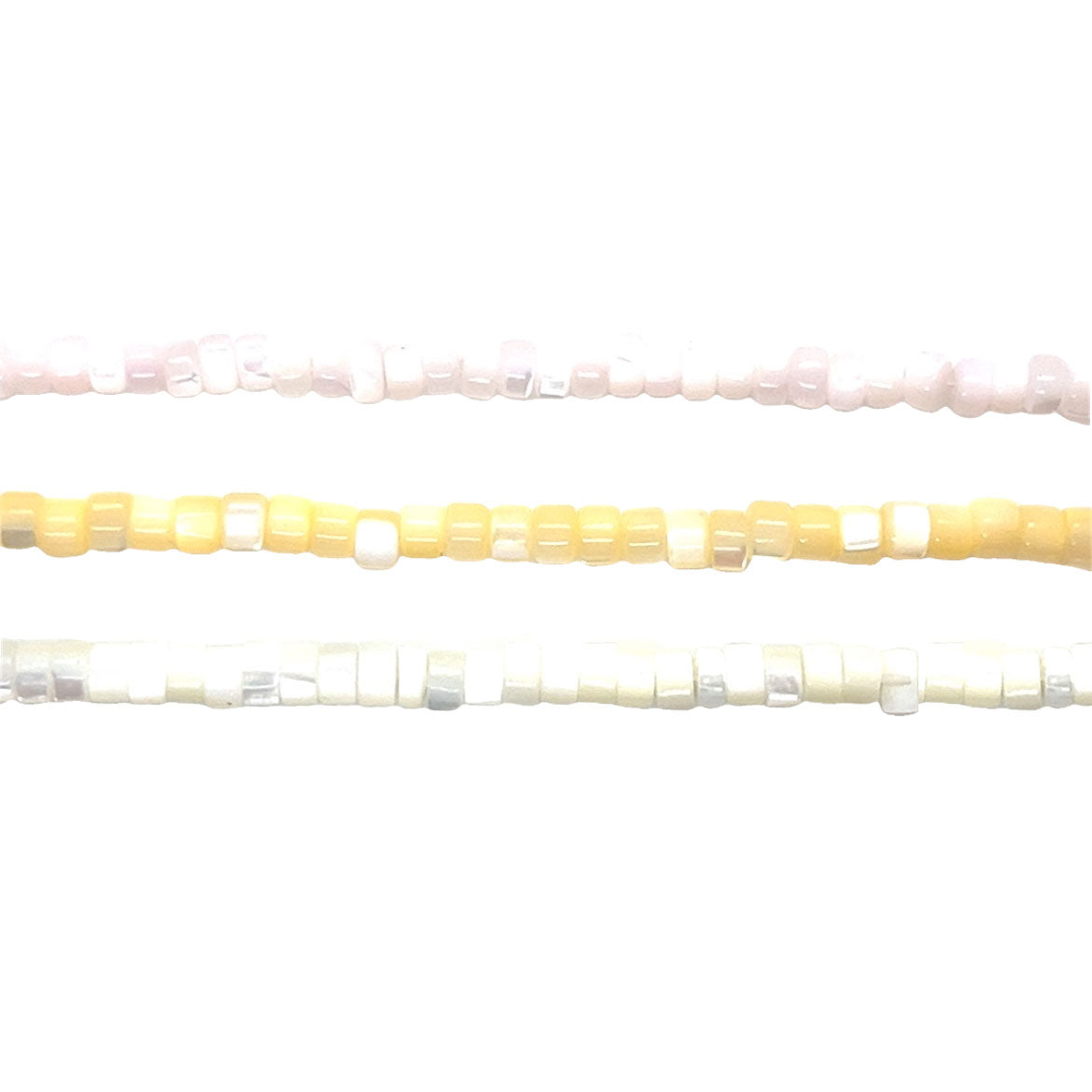 Shell Pearl Rondelle Beads 3mm