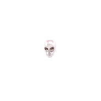 Skull Head Spacer 10mm - Sterling Silver