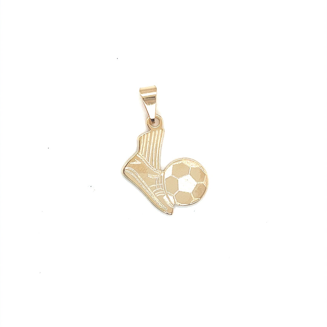 Soccer Pendant 23mm - Gold Filled