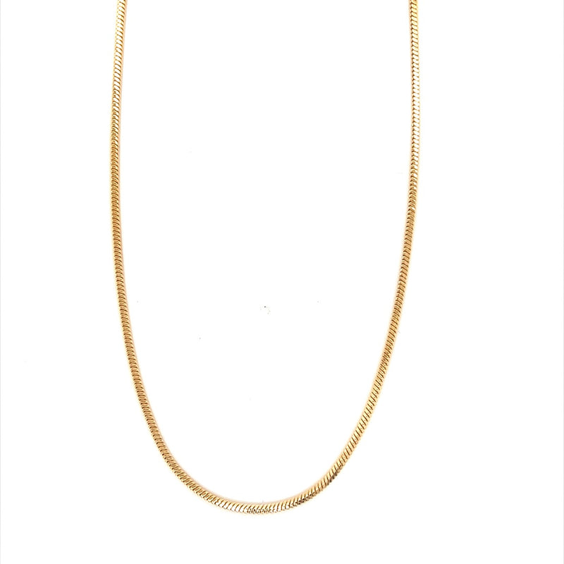  Square Snake Chain 1.3mm - Gold Filled