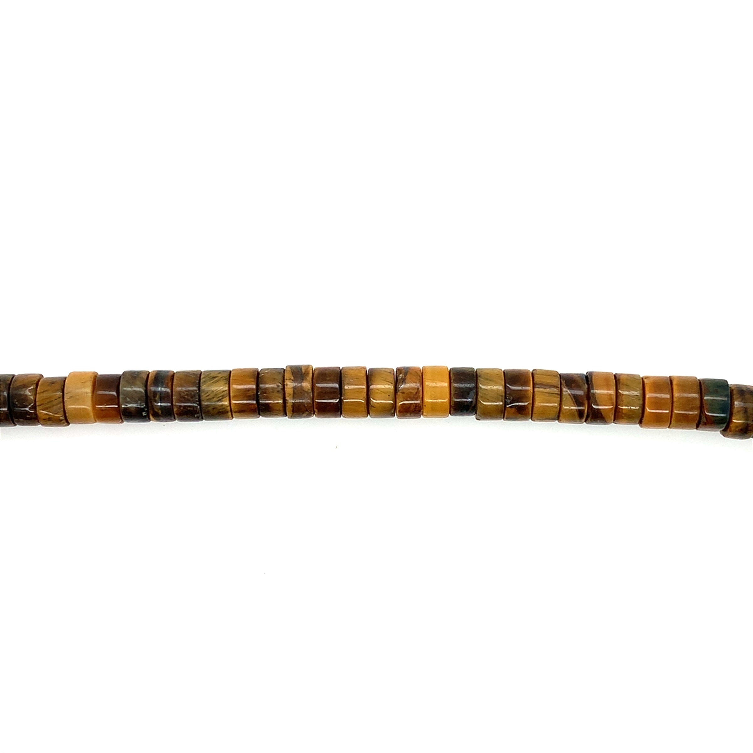 Tiger Eye Rondelle Beads