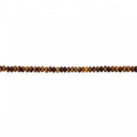 Tiger Eye Saucer Rondelle Beads