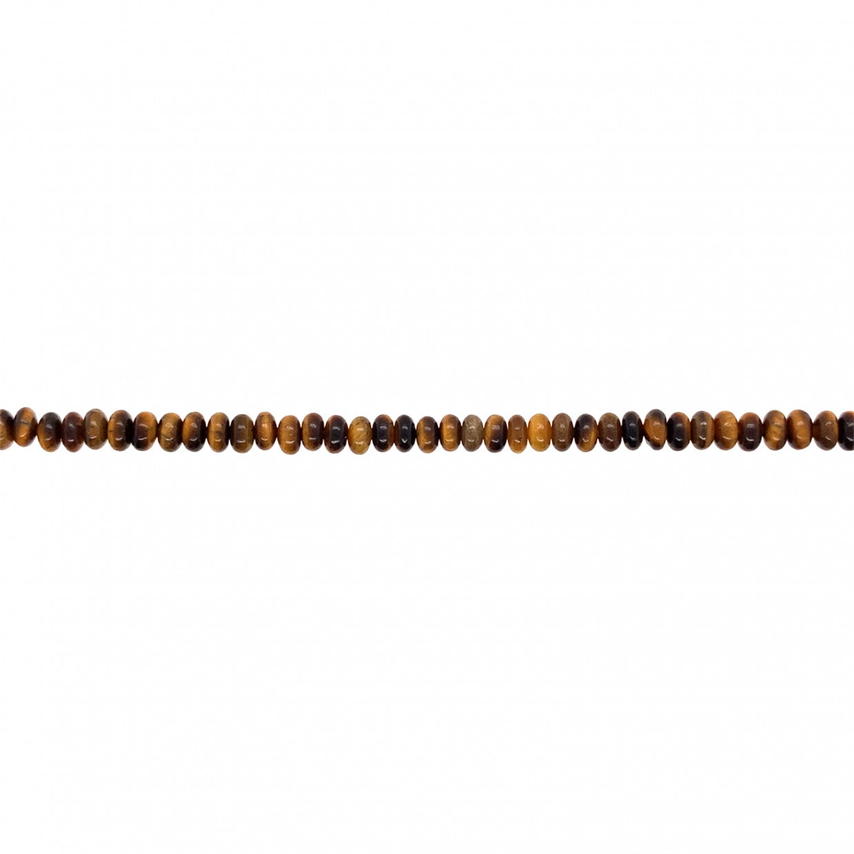 Tiger Eye Saucer Rondelle Beads