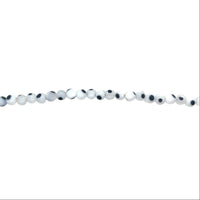Translucent White Evil Eye Beads 10mm
