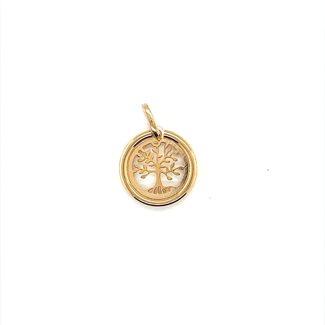 Tree of Life Charm 15mm - Gold Filled