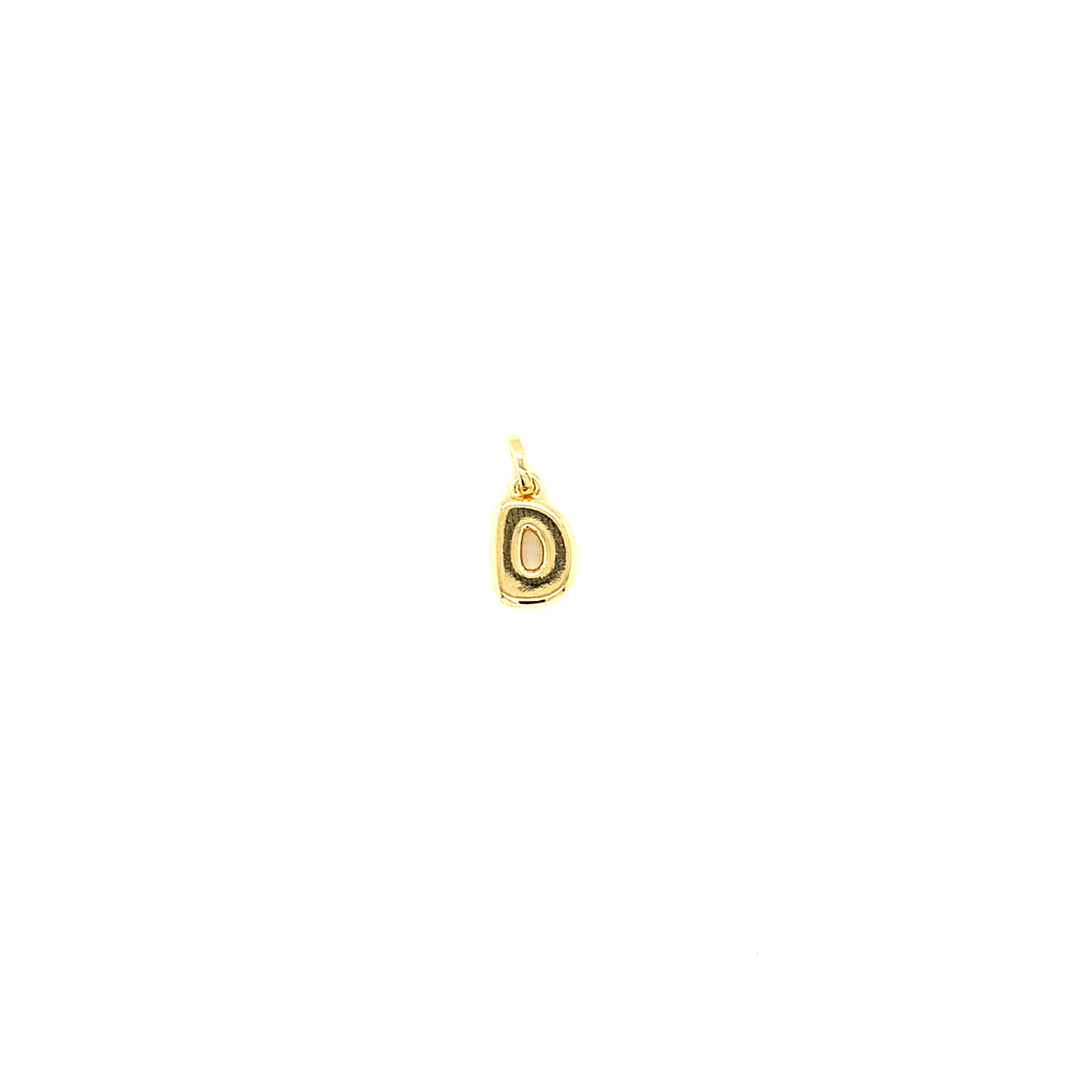 Bubble Letter Charm 12mm - Gold Filled