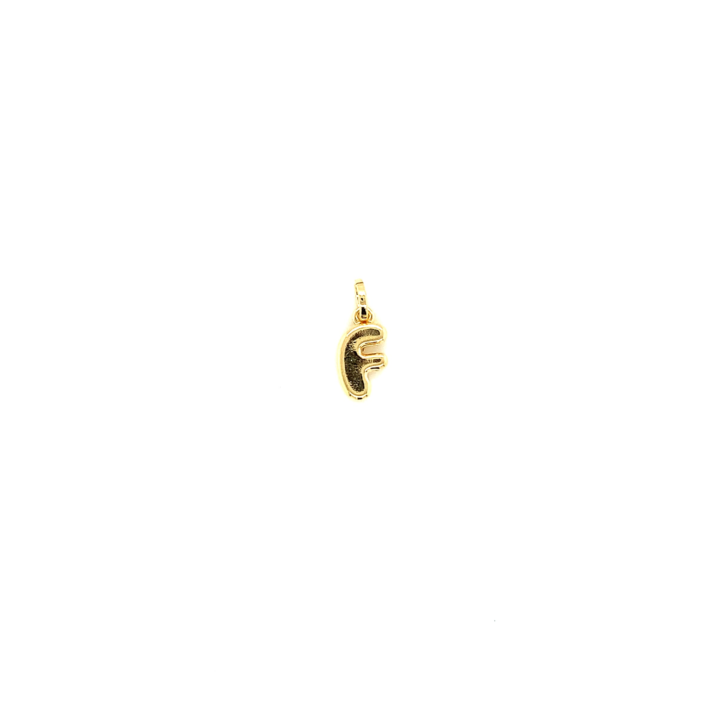 Bubble Letter Charm 12mm - Gold Filled