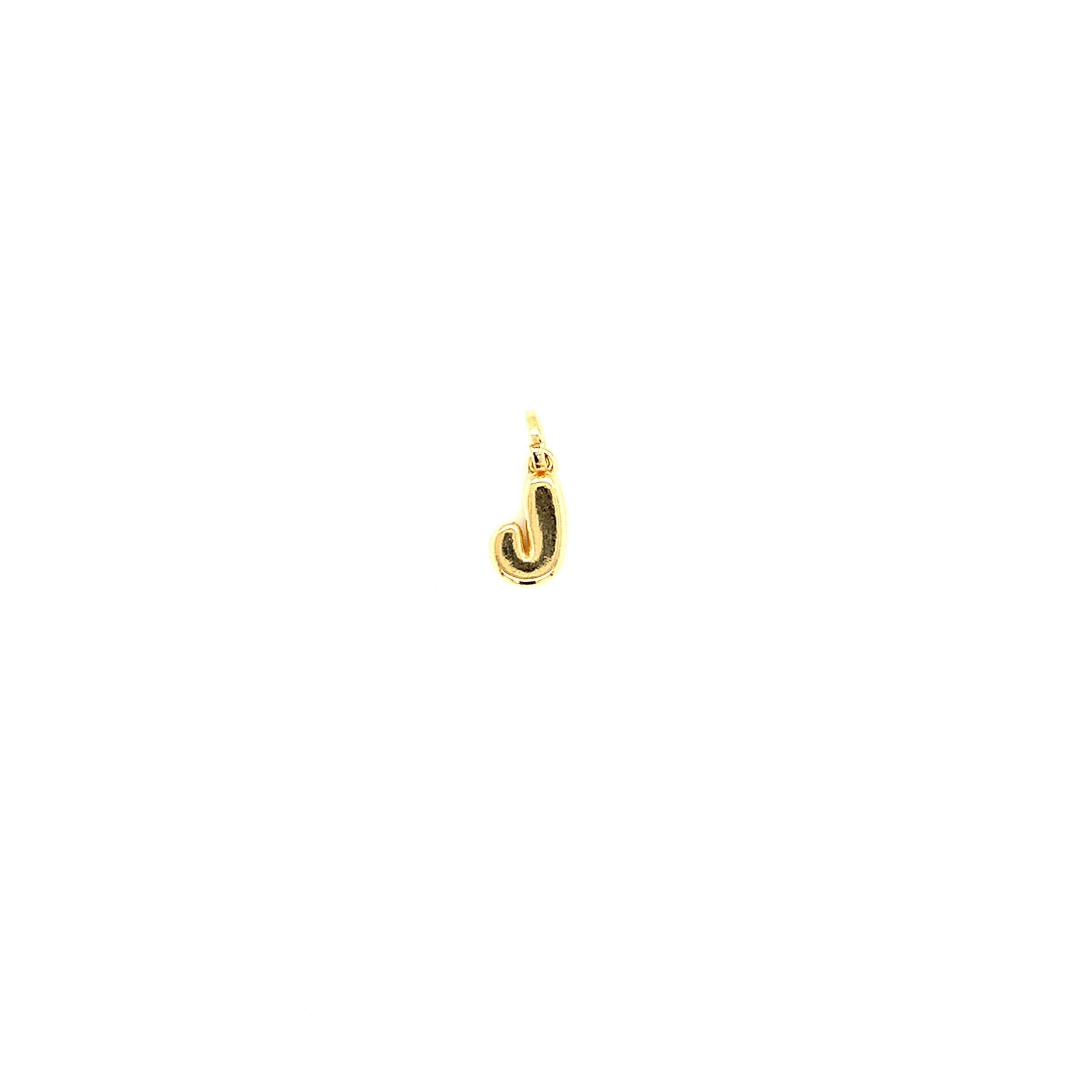 Bubble Letter Charm 12mm - Gold Filled