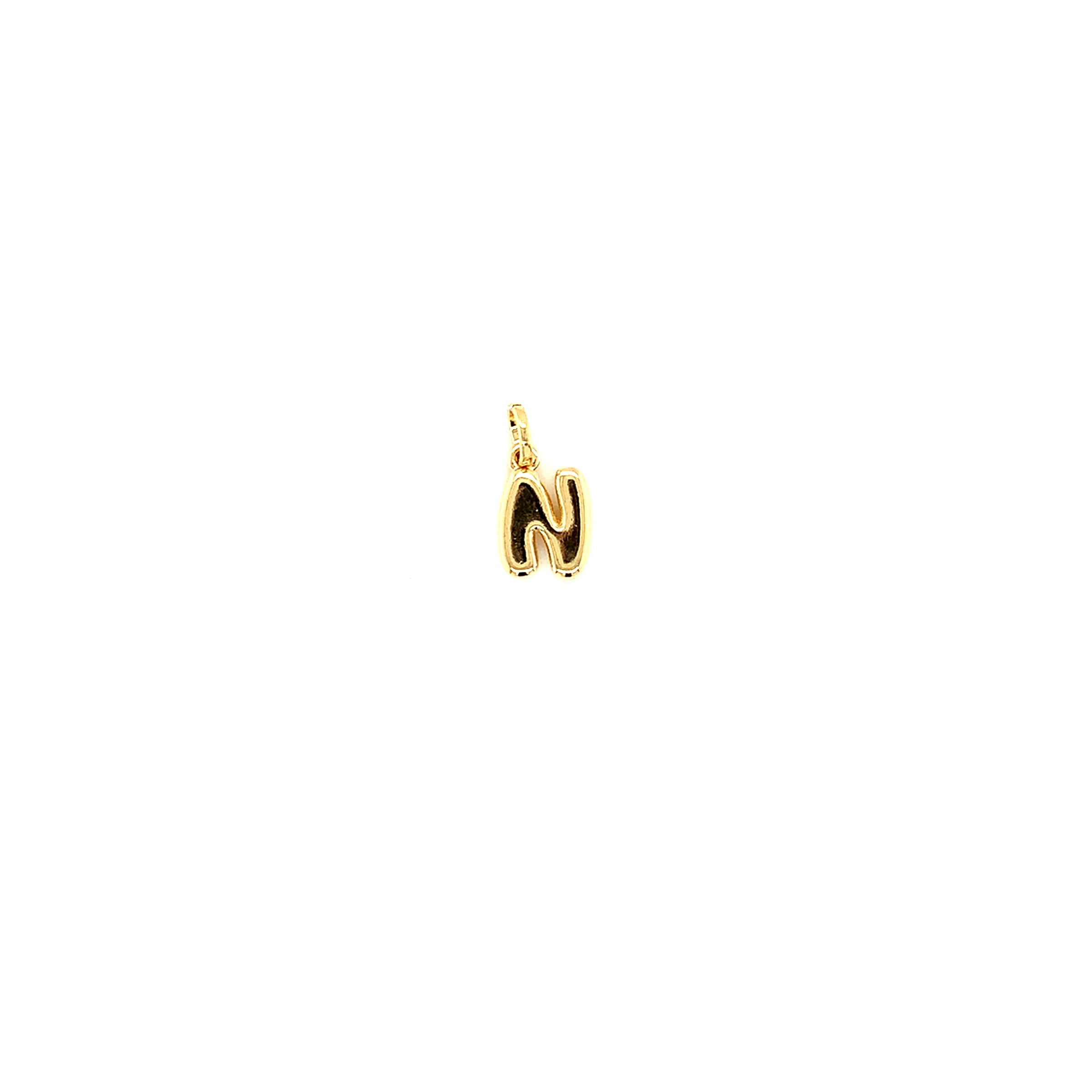 Bubble Letter Charm 12mm - Gold Filled