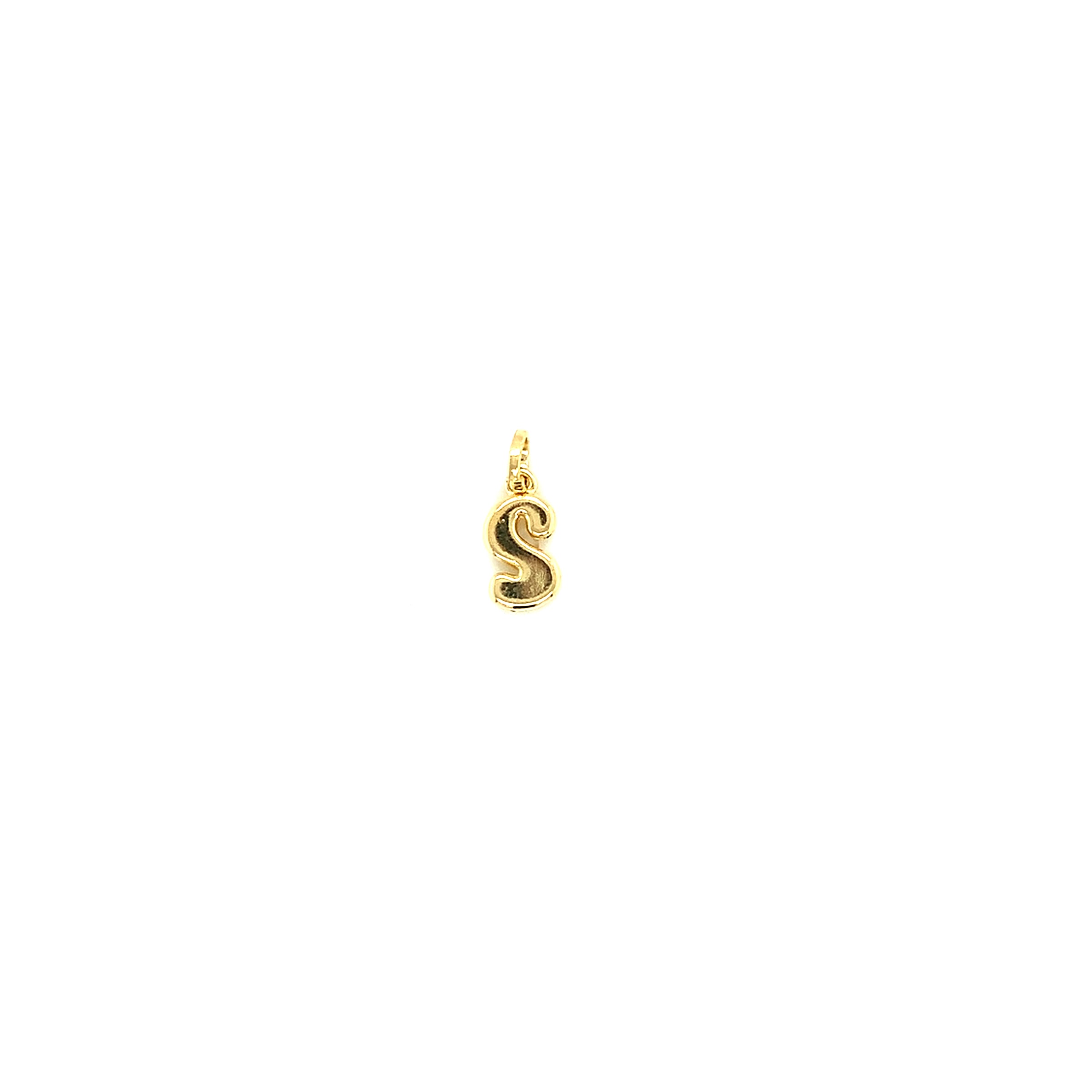 Bubble Letter Charm 12mm - Gold Filled